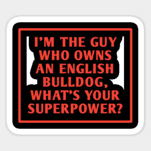 English Bulldog Sticker