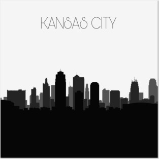 Kansas City Skyline Posters and Art