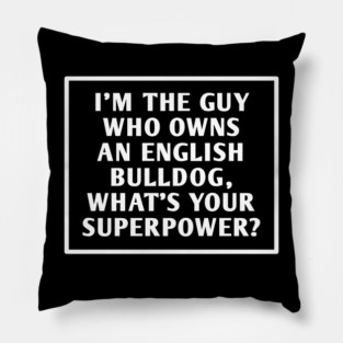 English Bulldog Pillow