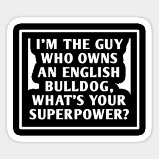 English Bulldog Sticker