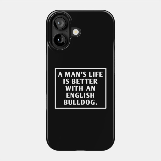 English Bulldog Phone Case by BlackMeme94