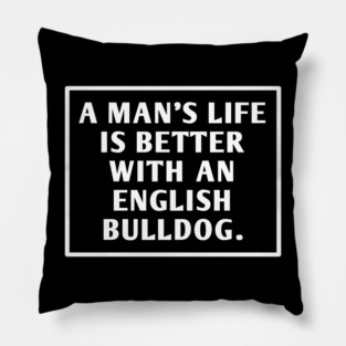 English Bulldog Pillow