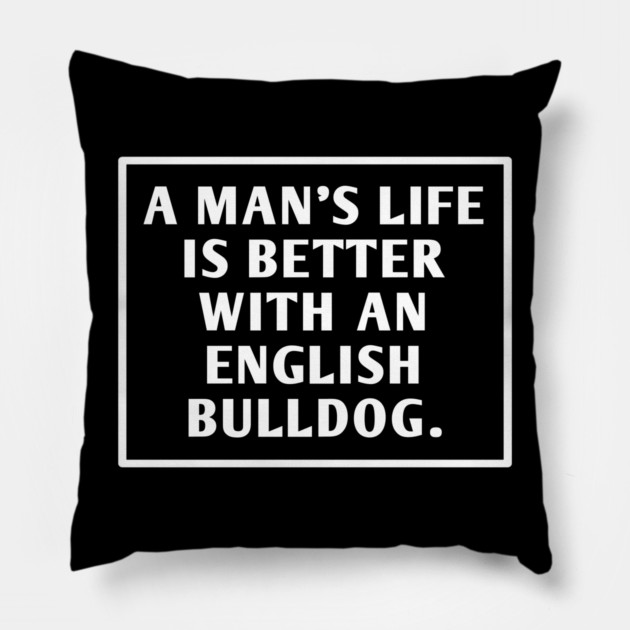 English Bulldog Pillow by BlackMeme94