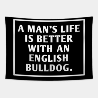 English Bulldog Tapestry