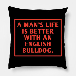 English Bulldog Pillow
