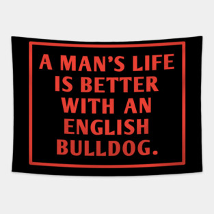 English Bulldog Tapestry