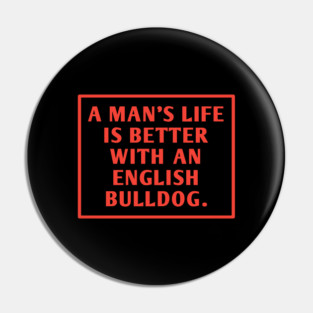 English Bulldog Pin
