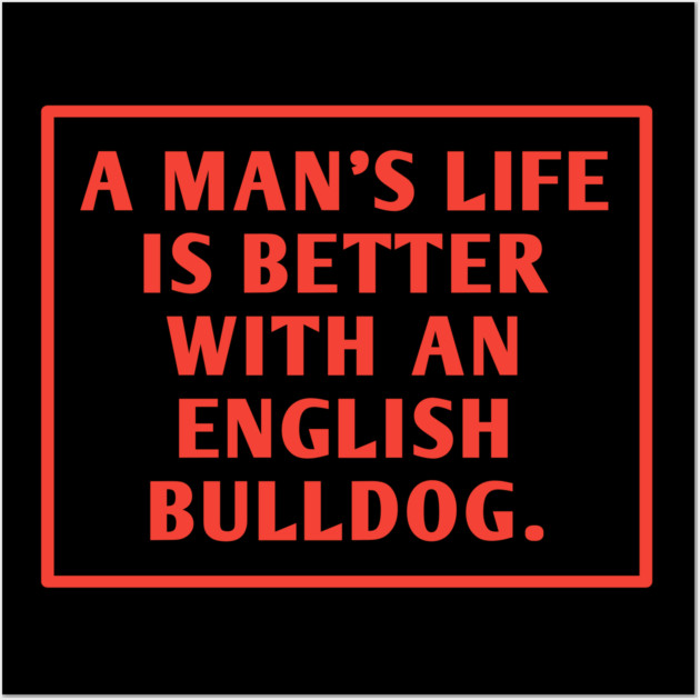 English Bulldog Wall Art by BlackMeme94