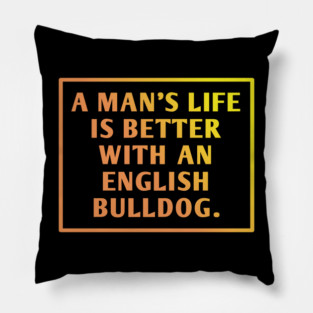 English Bulldog Pillow