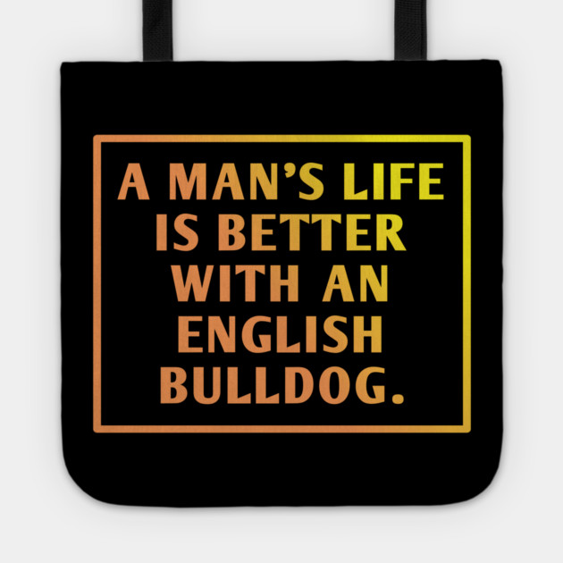 English Bulldog Tote by BlackMeme94