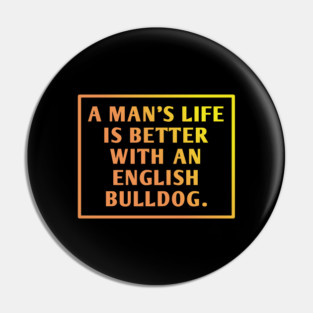 English Bulldog Pin