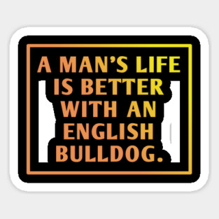 English Bulldog Sticker