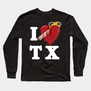I Love Texas, Chainsaw Long Sleeve T-Shirt