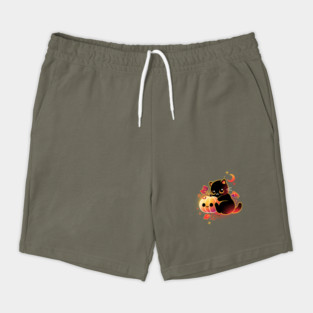 Demon cat halloween Shorts