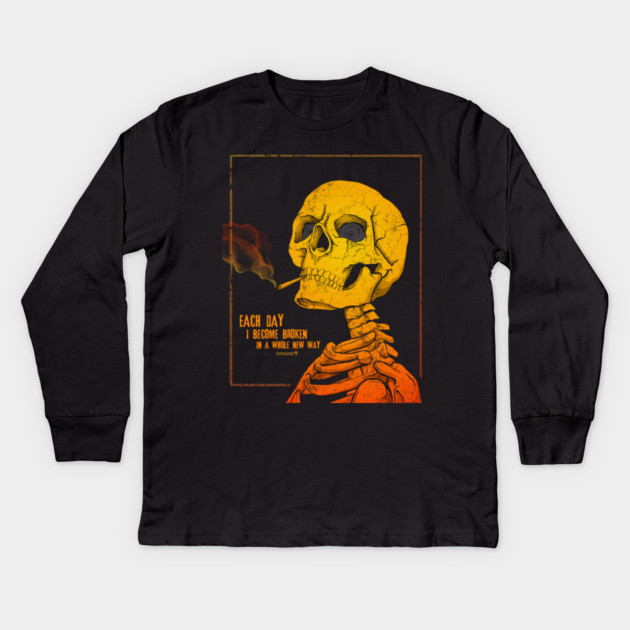 Never Ever Ends Kids Long Sleeve T-Shirt by Tommy Devoid