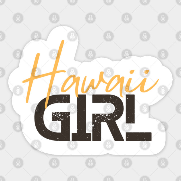 Hawaii girl Sticker by Pixel Threads 