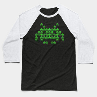 Invaders from Space Baseball T-Shirt