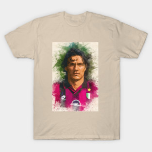 Paolo Maldini Portrait T-Shirt