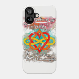 Love is partnership - Polyamory Phone Case