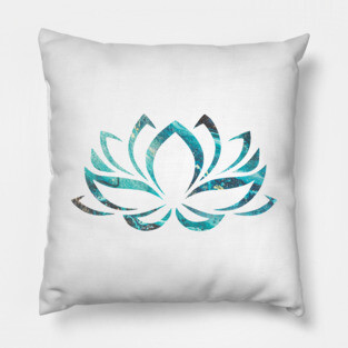 Abstract - Lotus Flower Pillow