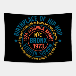 Bronx Hip-Hop - Celebrating 50 Years of Rhymes and Rhythms Tapestry