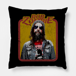 rob zombie grunge style Pillow