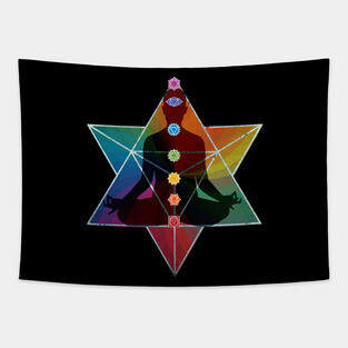 Merkaba Activation Meditation Tapestry
