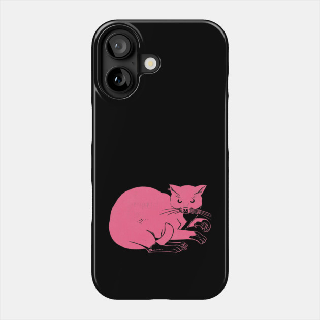 Pink Cat Phone Case by REG