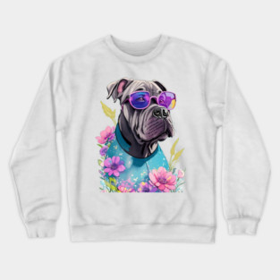 Dog Hawaiian Crewneck Sweatshirt