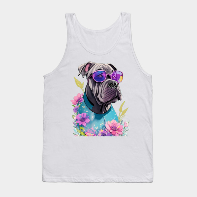 Dog Hawaiian Tank Top by Pixel Threads 
