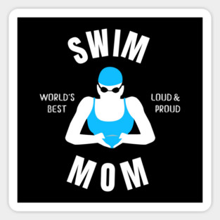 Worlds Best Swim Mom Swim Mom Gift Sticker
