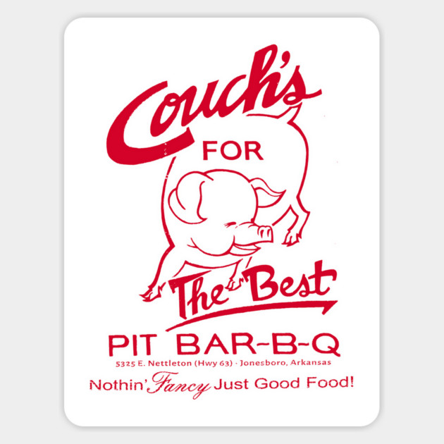 Couch's Pit Bar-B-Q Sticker by rt-shirts