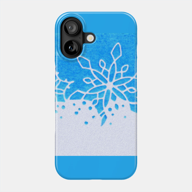 Christmas Winter Snowflakes Phone Case by DonWillisJrArt