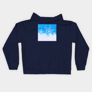 Christmas Winter Snowflakes Kids Hoodie