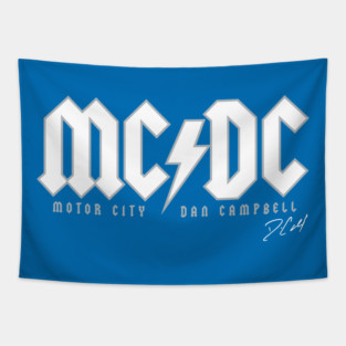 Motor City Dan Campbell Tapestry