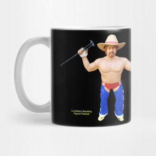 LeJeNdary Wrestling Figures Podcast Blue Chaps Mug