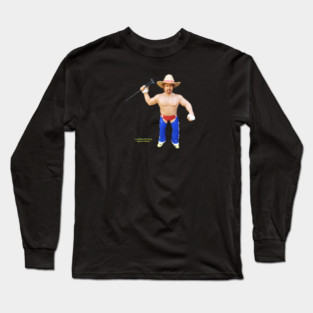 LeJeNdary Wrestling Figures Podcast Blue Chaps Long Sleeve T-Shirt