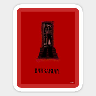 Barbarian "Descending" poster (digital) Sticker