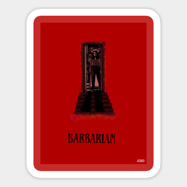 Barbarian "Descending" poster (digital) Magnet by StagArtStudios