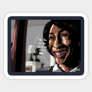 Get Out "No" The Maid portrait (digital) Sticker
