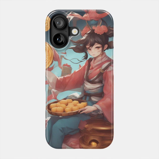 Moon Angel Phone Case by animegirlnft