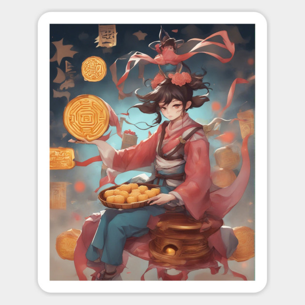 Moon Angel Sticker by animegirlnft