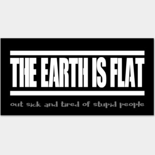 Flat Earth Posters and Art