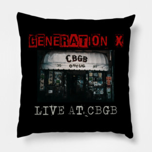 generation x live at cbgb Pillow