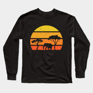 African Safari Long Sleeve T-Shirt