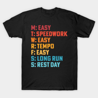 Marathon Training Running Coach Long Run Running Week T-Shirt