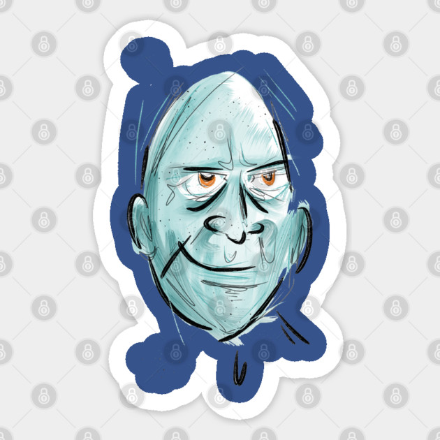 Blue Man Doof Sticker by 51Deesigns