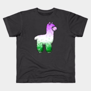 Genderqueer Alpaca Kids T-Shirt