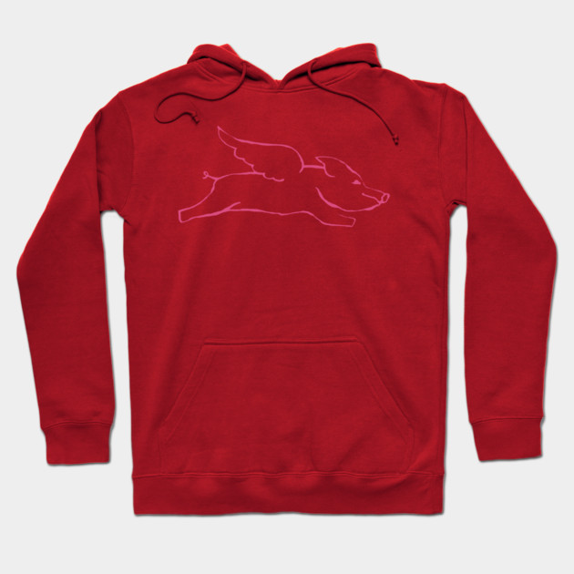 Flying Pig Hoodie by DonWillisJrArt
