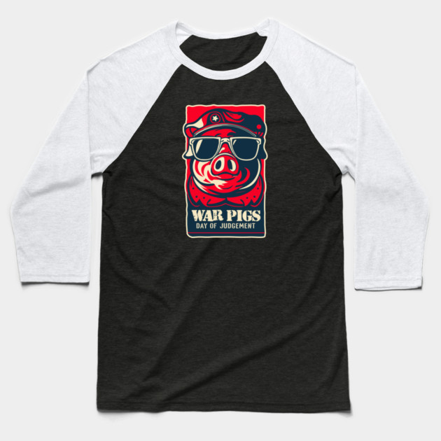 WAR PIGS Baseball T-Shirt by artslaves